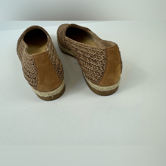 Paul Green Lori Espadrille Woven Flat Loafers Shoes Brown US 10 / UK 7.5 Suede - Picture 8 of 12